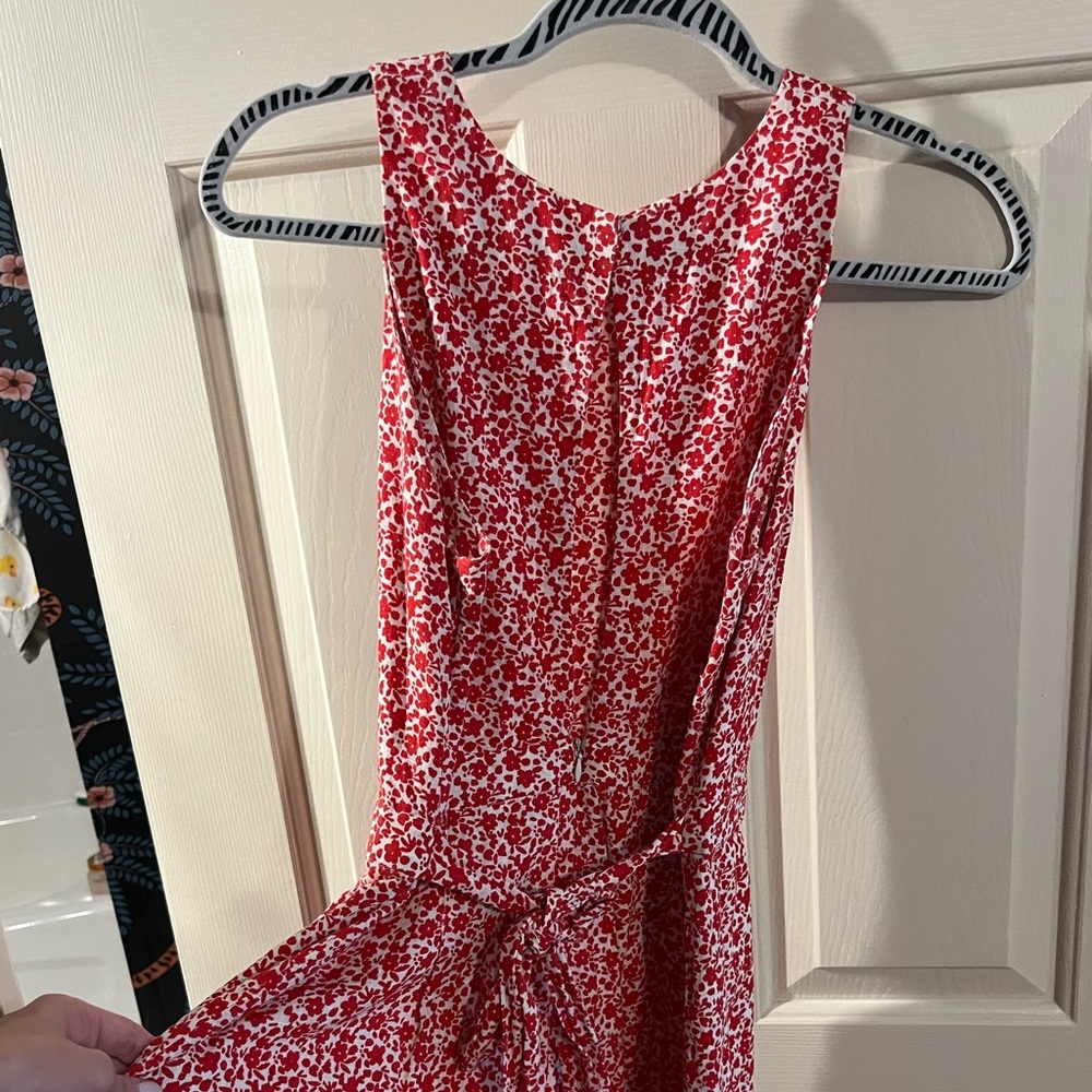Boat neck Anthropologie tie back romper size S - Picture 3 of 5
